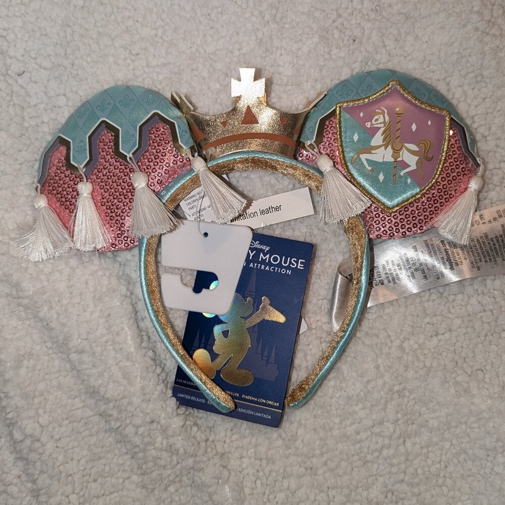 Carousel Loungefly mini backpack and Disney ears